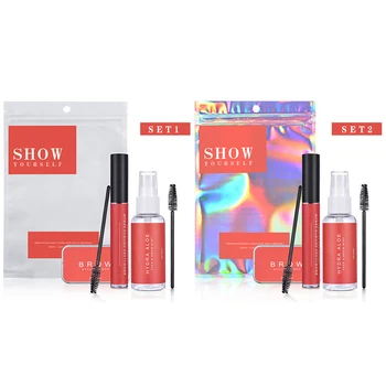 

3D Waterproof Feathery Brows Soap Kit Makeup Long-lasting Eyebrow Setting Gel with Aloe Mist Brow Growth Serum Supplies
