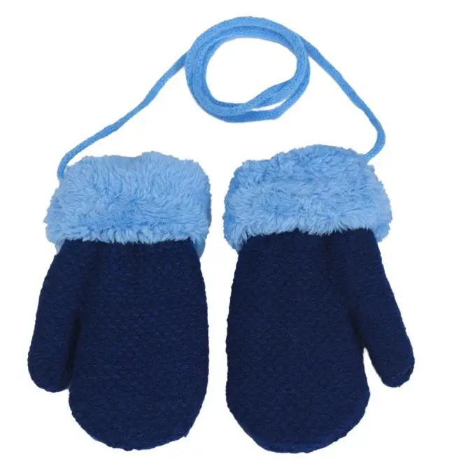 New Arrival Baby Autumn Winter Knitted Warm Gloves Girls Boys Infants Patchwork Outdoor Mittens Wool Gloves Drop Shopping#3