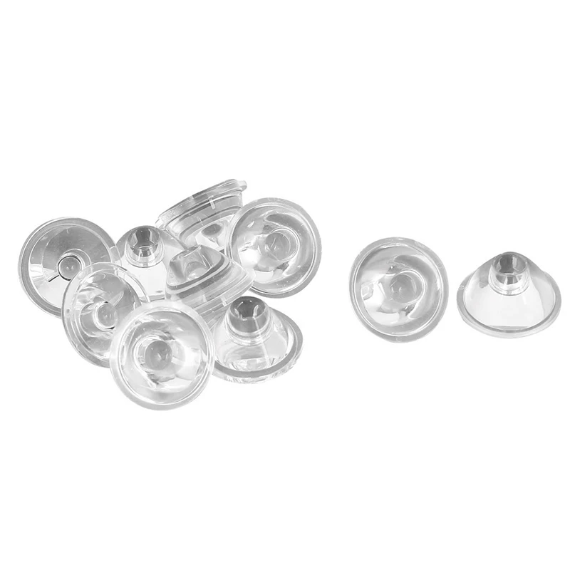 

20mm Transparent High Power LED Lens Reflector Collimator 15 Degree 10pcs