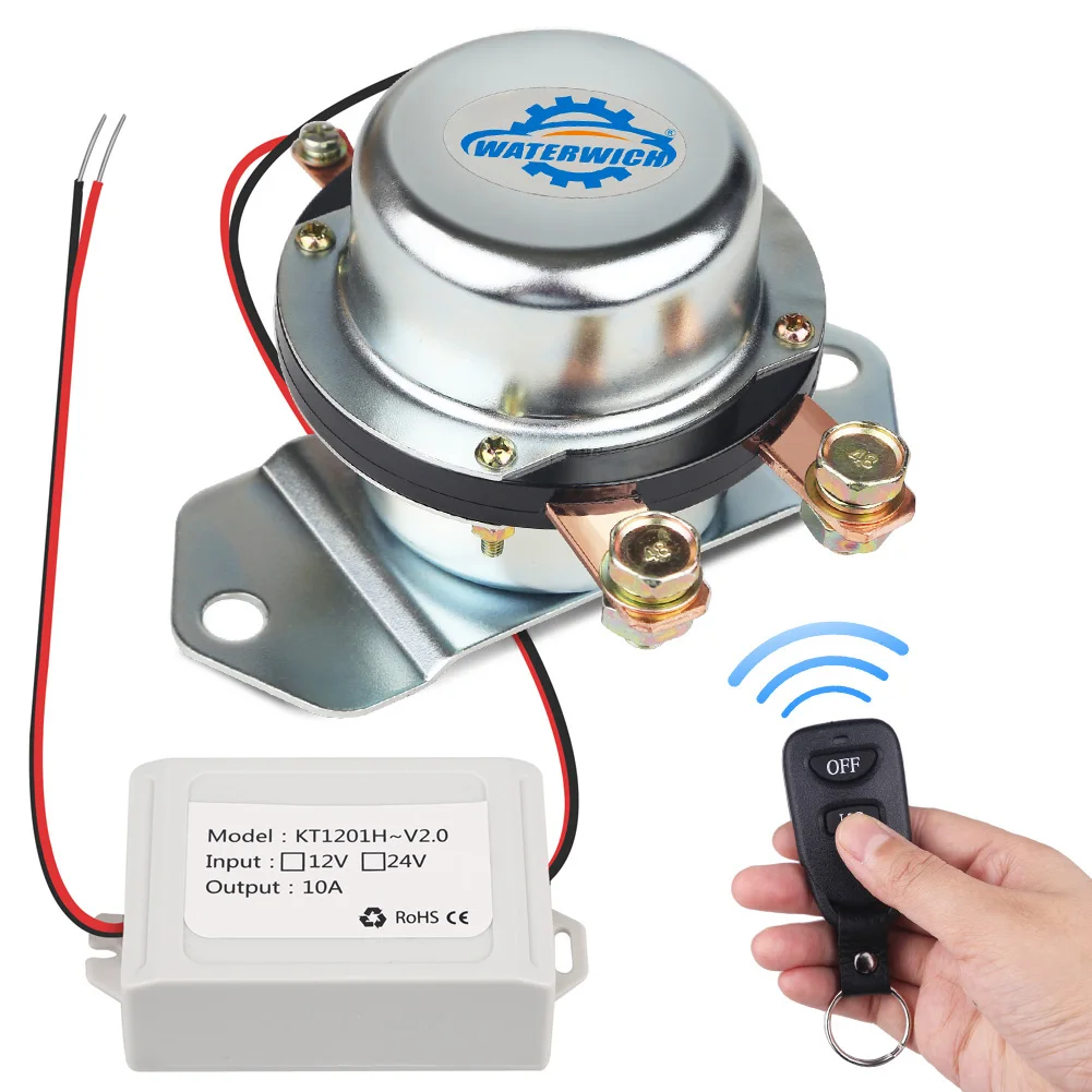 ワイヤレスリモコン 12v 24v アイソレータバッテリースイッチ車切断自動バッテリー電磁電磁スイッチ手袋 車のスイッチ リレー Aliexpress