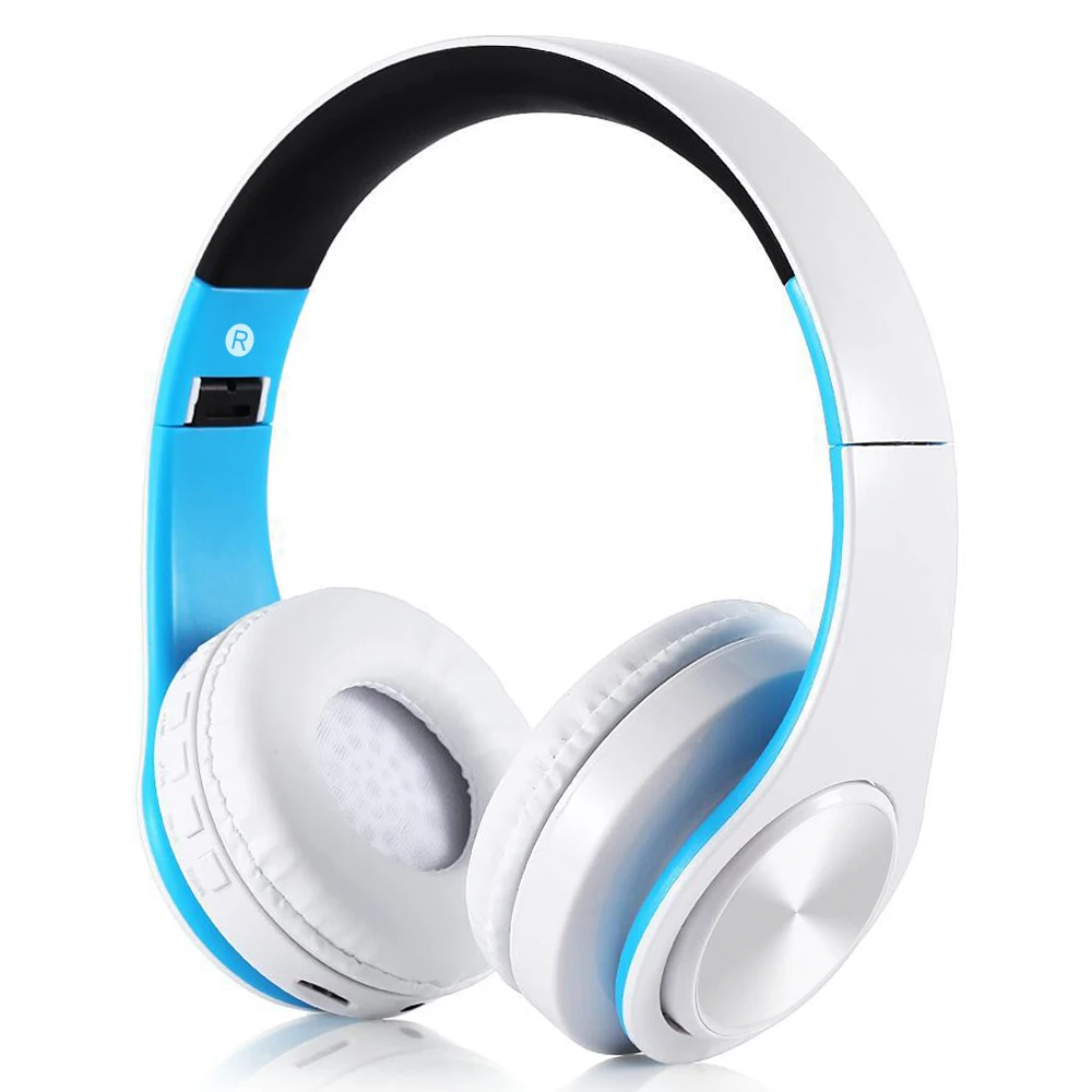 Black and blue Год Bluetooth наушники спортивные поддержка TF FM радио бас для iphone компьютера лучшие беспроводные наушники с микрофоном - Цвет: Black and blue