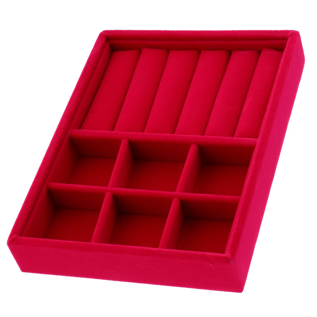 Drawer Organizer Stackable Jewelry Display Tray Necklace Earrings Ring Storage Packaging Jewelry Tray