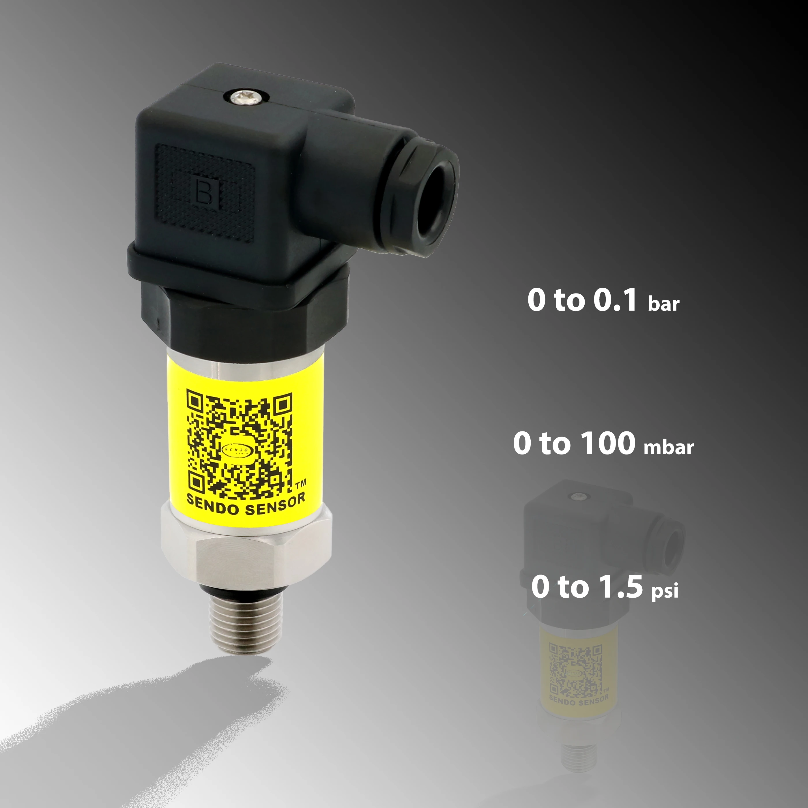 0 1 Bar Pressure Transmitter Low Pressure 100 Mbar 1 5 Psi Gauge 