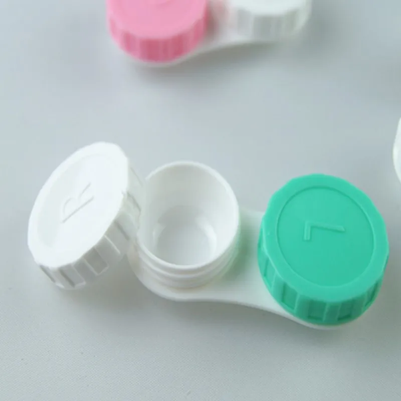 5Pcs Contact Lenses For Eyes L+R Cases Storage Holder Soaking Container Glasses Cosmetic Contact Lenses Cases For Eyes Travel