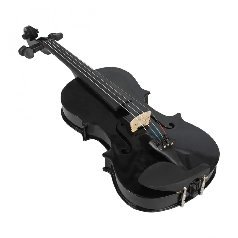 Preto de Tamanhos Arco e Breu para Iniciantes Instrumentos de Corda 4 com Case Violino Completos 4 - - Image 5