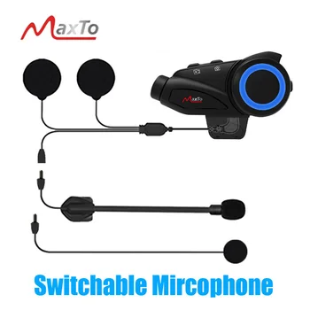 

Maxto M3 Waterproof Motorcycle 6 Riders Bluetooth WIFI Video Recorder Universal Pairing for Full/Half Face Helmet Intercom DVR
