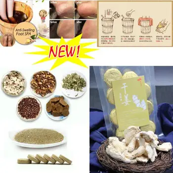 

10pcs Essential Ginger Effervescent Tablets Anti-Swelling Foot Bath SPA Massager Foot Care