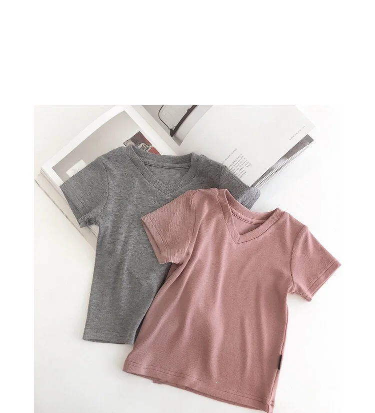 

T-shirt Parent-Child Cartoon Printed Pattern Pure Plain T-shirt Lovely Leisure Basic T-shirt Summer Interesting Shirt Parent-Chi