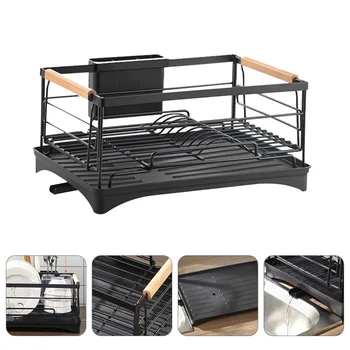 

1 Pc Durable Practical Multifunctional Portable Tableware Storage Rack for Restaurant