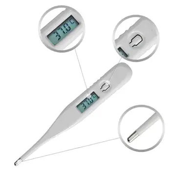 

Adult Kids Baby Child Body Temperature Digital LCD Household Thermometer Temperature Measurement 0.1 Accuracy Measure Waterproof