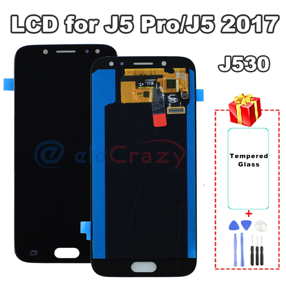 100% протестированный AMOLED дисплей Samsung Galaxy J5 2017 Pro LCD J530 J530M J530F с сенсорным экраном в