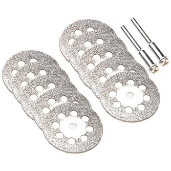 

40 Diamond Cutting Blades Of Borax 22 Mm Ventilated Diamond Cutting Blade Kit and 8 Arbor Shafts