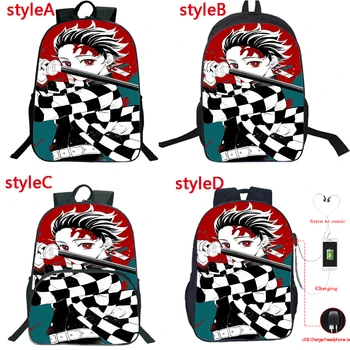 

Hot Students Anime Demon Slayer Backpack 4 Styles Kimetsu No Yaiba Schoolbag Boys Girls Bookbag Teens Rucksack Start School Gift