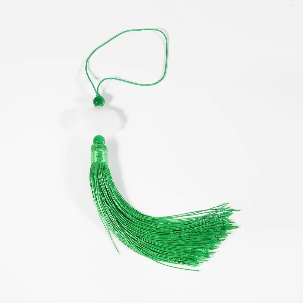 Шелковая кисточка градиентный цвет подвесной кулон этнические DIY украшения религиозные аксессуары - Цвет: green