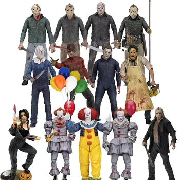 

Original NECA 13th Friday Jason Leatherface Stephen King's John Michael Myers Freddy Krueger Pennywise Joker Action Figure PVC