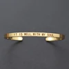 Inspirational Quotes Cuff Bracelet 