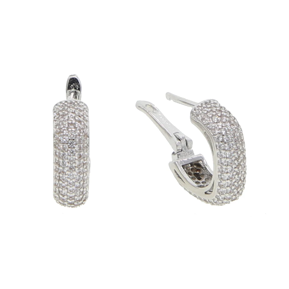 Топ Мода Классический магический куб круг серьги сверкающие серьги-кольца с кристаллами циркония для женщин Свадебная вечеринка элегантные серьги