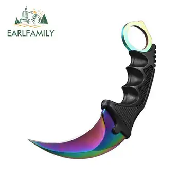 

EARLFAMILY 13cm x 12cm for CSGO Skin Karambit Fine SUV Car Stickers Personality Creative Sticker Waterproof 3D Vinyl Decal