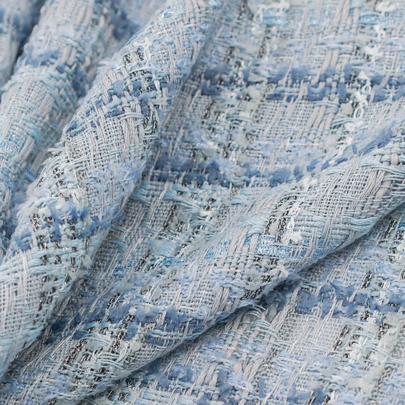 Light Grey Wool Cotton Soft Weaving Tweed Fabric For Coat Pants Ткань African Telas Tissu Ткани Sewing Tela | Дом и сад