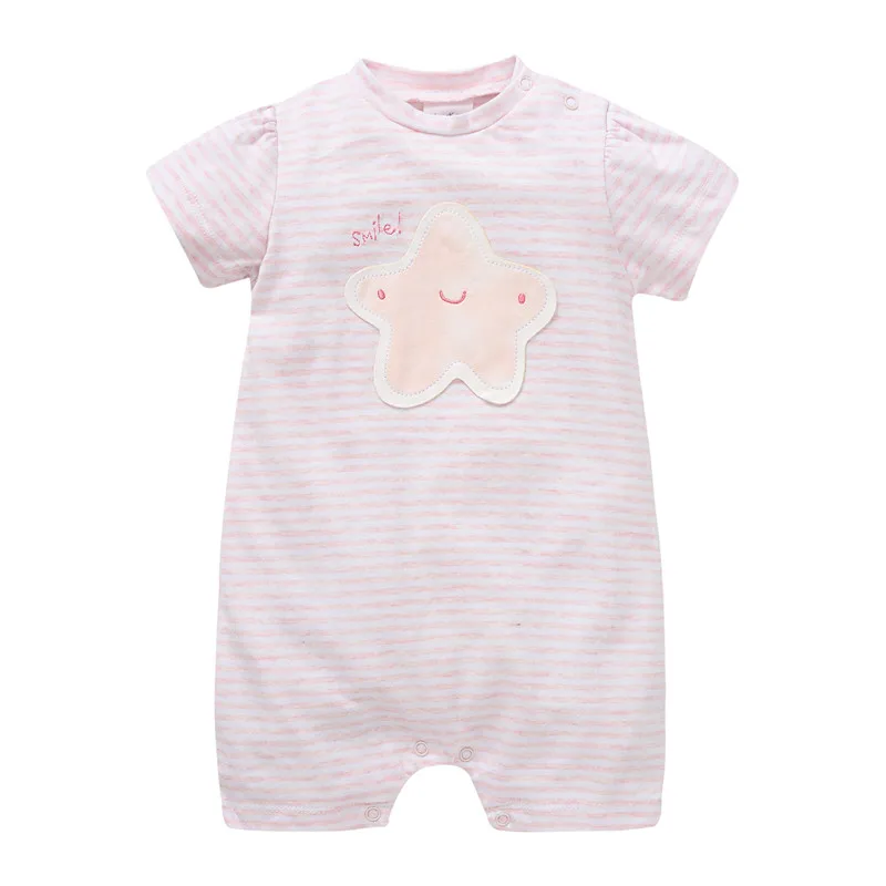 Honeyzone/комбинезоны для новорожденных девочек с короткими рукавами, хлопок, мягкая детская одежда с рисунком, летняя детская одежда - Цвет: PY1188