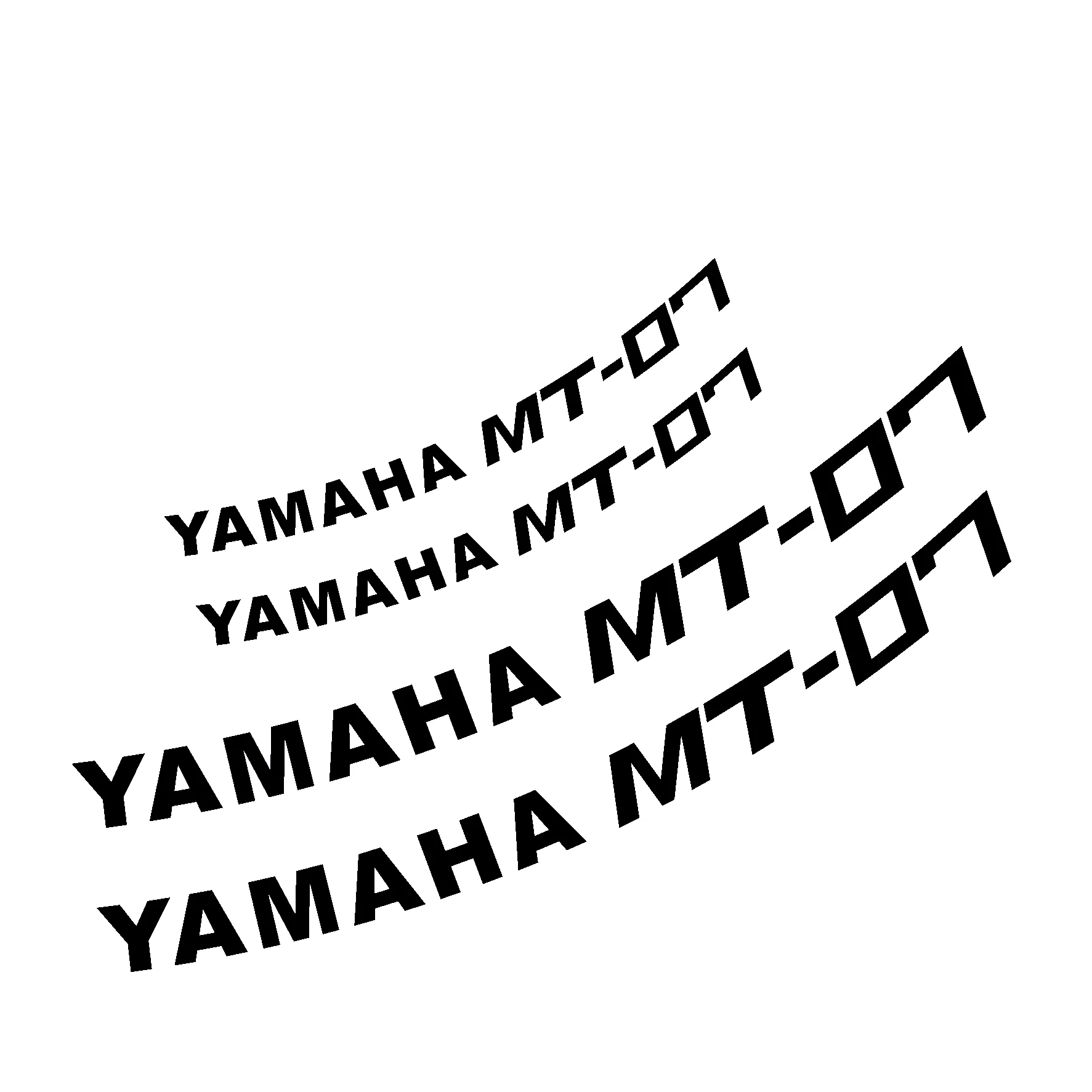 Подходит для Yamaha mt03 mt07 mt09 mt10 мотоцикл переоборудование водонепроницаемый светоотражающий 17 дюймов наклейка на ступицу колеса персональная наклейка - Цвет: 07black
