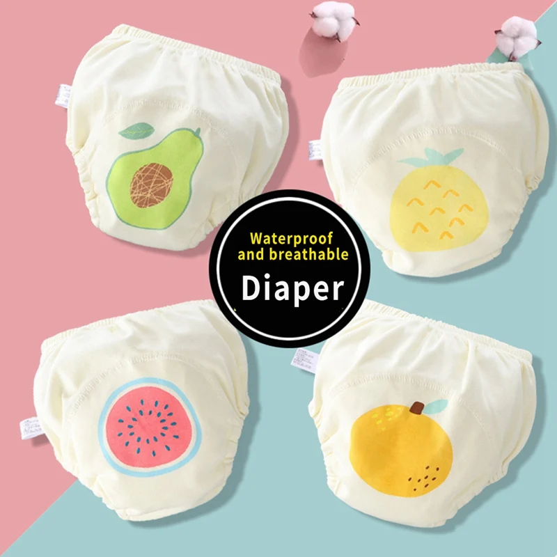 

Newborn Baby Training Pants Waterproof Diaper Shorts Six Layers Of Gauze Anti-Leakage Diaper Pants Infant Washable Diaper Pants