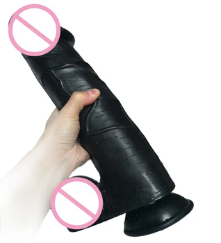 GaGu 38*8cm Thick Black Huge Giant Dildo Anal Dick With Suction Cup Large Cock Erotic Penis Big XXL Long Dildo Sex Toy For Woman 3