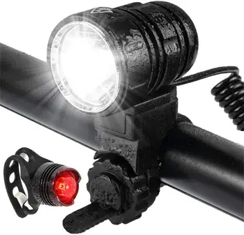 

Bicycle lamp, USB charging lamp, bicycle lamp, high flash lamp, up to 1200 lights, five kinds of lights, raincoat, bicycle lamp,