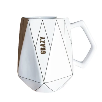 

Mug Cup Travel Cup Equipment Ceramic Black Simple Geometric Gifts for Teacher Mug Milk Modern Stand Fashion Nordic Style GG50mk