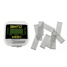 BMTD 10 шт./партия сетчатая сетка, изначально встроенный в катушки S316 0.12Ohm, стильная нагревательная угольная проволока для vandy VAPE RTAs Wotofo профиля RDA