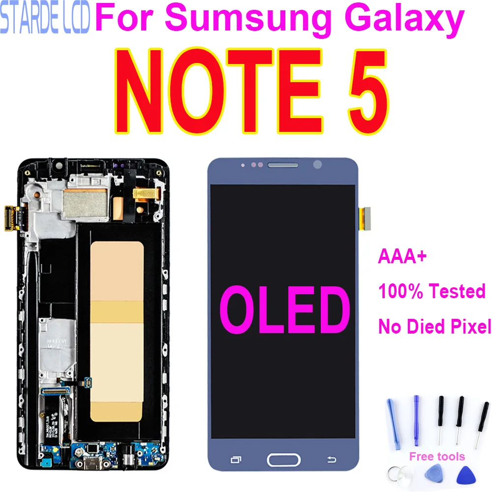 ЖК дисплей 5 7 дюйма для Samsung Galaxy note N920 N920F N920A N920V N920C сенсорный экран с дигитайзером