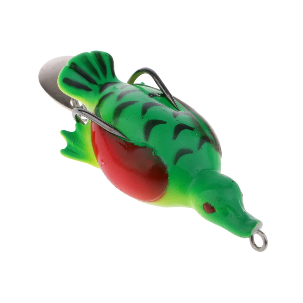 1 Piece 7cm 3D Eyes Little Duck Soft Fishing Lure Silicone Crankbaits Strong Fish Attracting Accessories
