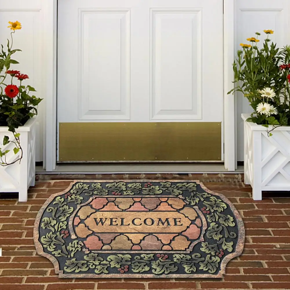 Doormats for Outdoor Entrance Home Absorbent and Drain Away Water Heavy  Duty Entryway Mat Front Back Door Rugs Pastoral Carpet - AliExpress