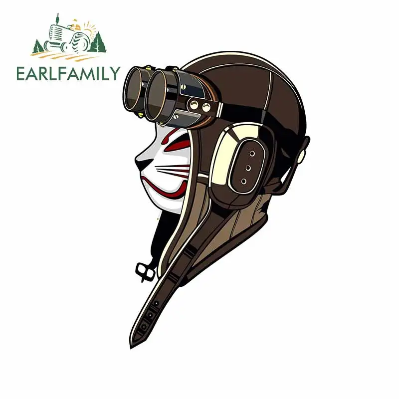 Виниловые наклейки EARLFAMILY 13 см х 8 4 для маски кошки мотоцикла автомобиля наклейка
