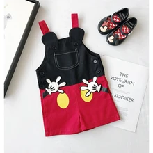 Детские милые комбинезоны с узором для мальчиков и девочек; брюки