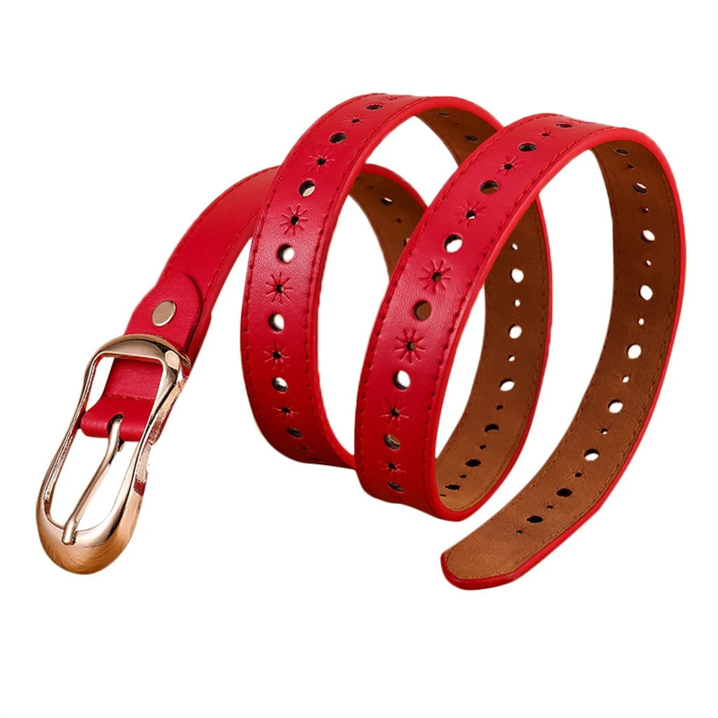 Women Fashion Wide Leather Belt Pure Color Waistband Carved Cow Skin Belts For Jeans Top Quality Female Straps Vintage Femme 916