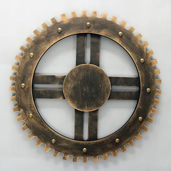 

Retro Industrial Wind Imitation Metal Wooden Gear Wall KTV Bar Wall Decoration Creative Gear Wall Decoration Creative Ornaments