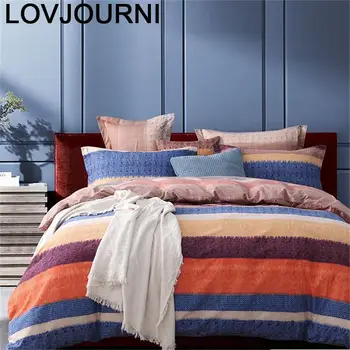 

Lit Dekbedovertrek Lits-jumeaux Lenzuola Letto Matrimoniale Cotton Bedding Linen Bed Ropa De Cama Sheet And Quilt Cover Set