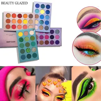 

60 Colors 4 In 1 Newest Beauty Glazed Long Lasting Shimmer Board Tray Pigment Matte Eye Palette Mate Glitter Shadow Shimmer U3G2
