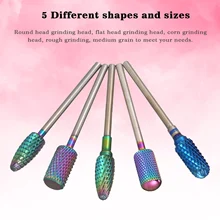 5 шт. сверла для ногтей инструменты для маникюра Инструменты для удаления кутикулы пылеочиститель роторная Полировка Ногтей шлифовальные головки Инструменты для ногтевого салона