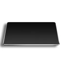 Sleek Aluminum Mouse Pad - Smooth, Non-Slip, Waterproof Surface for Fast & Accurate Control (Black)