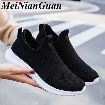 

Spring Autumn Sneakers for Men Big Size Casual Man Shoes Unisex Loafers Flying Weaving Men's Sneaker Shoes Slip on Male Shoes K6