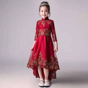 

Cloud Little Flower Girls Dresses for Weddings Baby Party Frocks Sexy Children Images Dress Kids Prom Dresses Evening Gowns