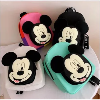 

Disney New Cartoon Backpack Children's Schoolbags Girls Boys Mickey Mouse Decoration Mini Backpack