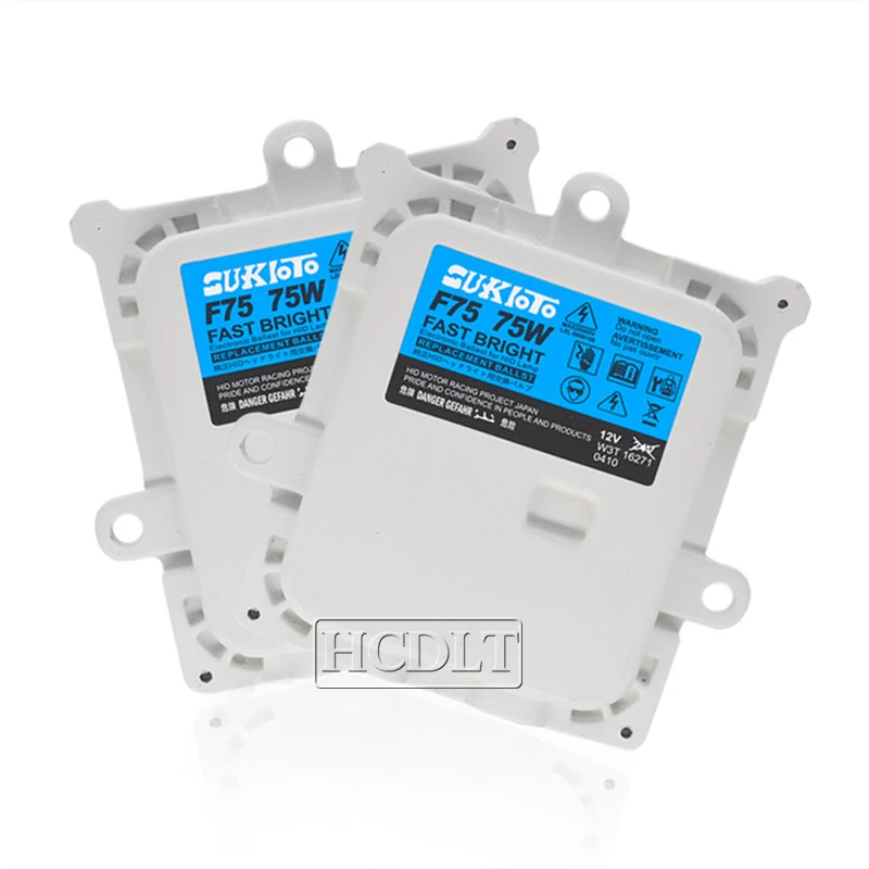 HCDLT AC 75W F75 Fast Bright HID Electronic Ballast For HID Conversion Bulb Kit H1 H3 H7 H11 12V Car Light Replacement Ballast  (3)