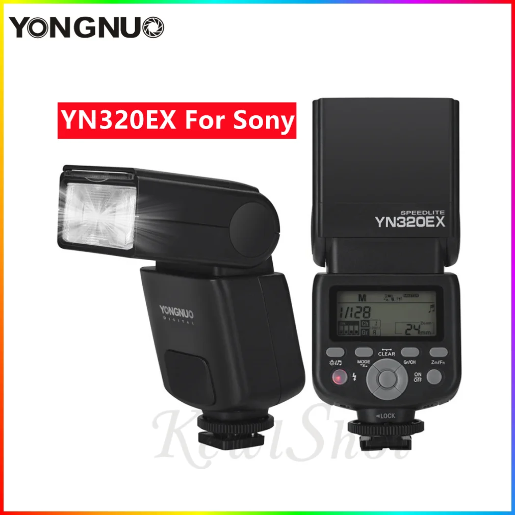YONGNUO Flash de cámara TTL inalámbrico YN320EX, Maestro Esclavo Speedlite 1/8000s HSS GN31