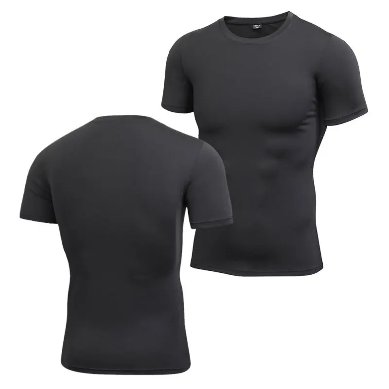 Быстросохнущая дышащая футболка с коротким рукавом спортивная футболка для фитнеса водонепроницаемая Спортивная футболка для бега