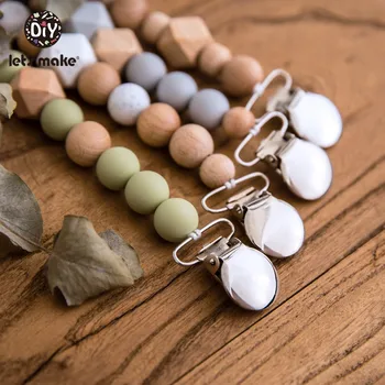 

Let's Make 1pc Pacifier Chain Baby Comfort Toy Crochet Beads Small Bell Baby Stroller Accessories Newborn Baby Pacifier Chain