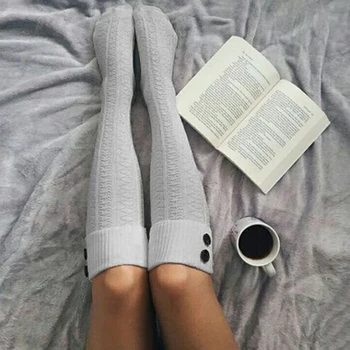

Knee Socks Women Cotton Thigh High Over The Knee Stockings Warm Long Stocking women Sexy Medias winter 2020 woman