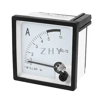

AC 0-5A Measuring Range Panel Mounting Ammeter Ampere Meter SQ-72 72mm x 72mm